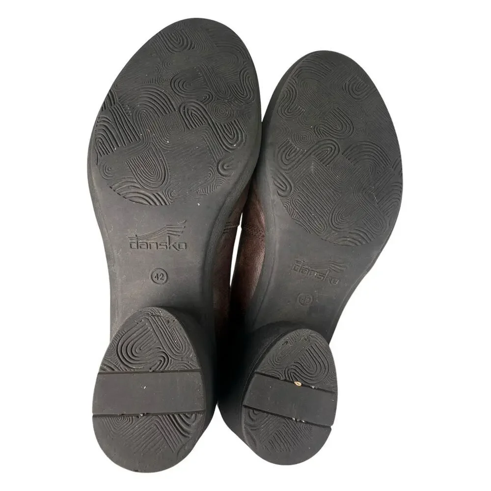 Dansko Robin Brown Leather Pumps Women Sz 42 US Sz 11 Career Minimalist Comfort - Picture 7 of 16